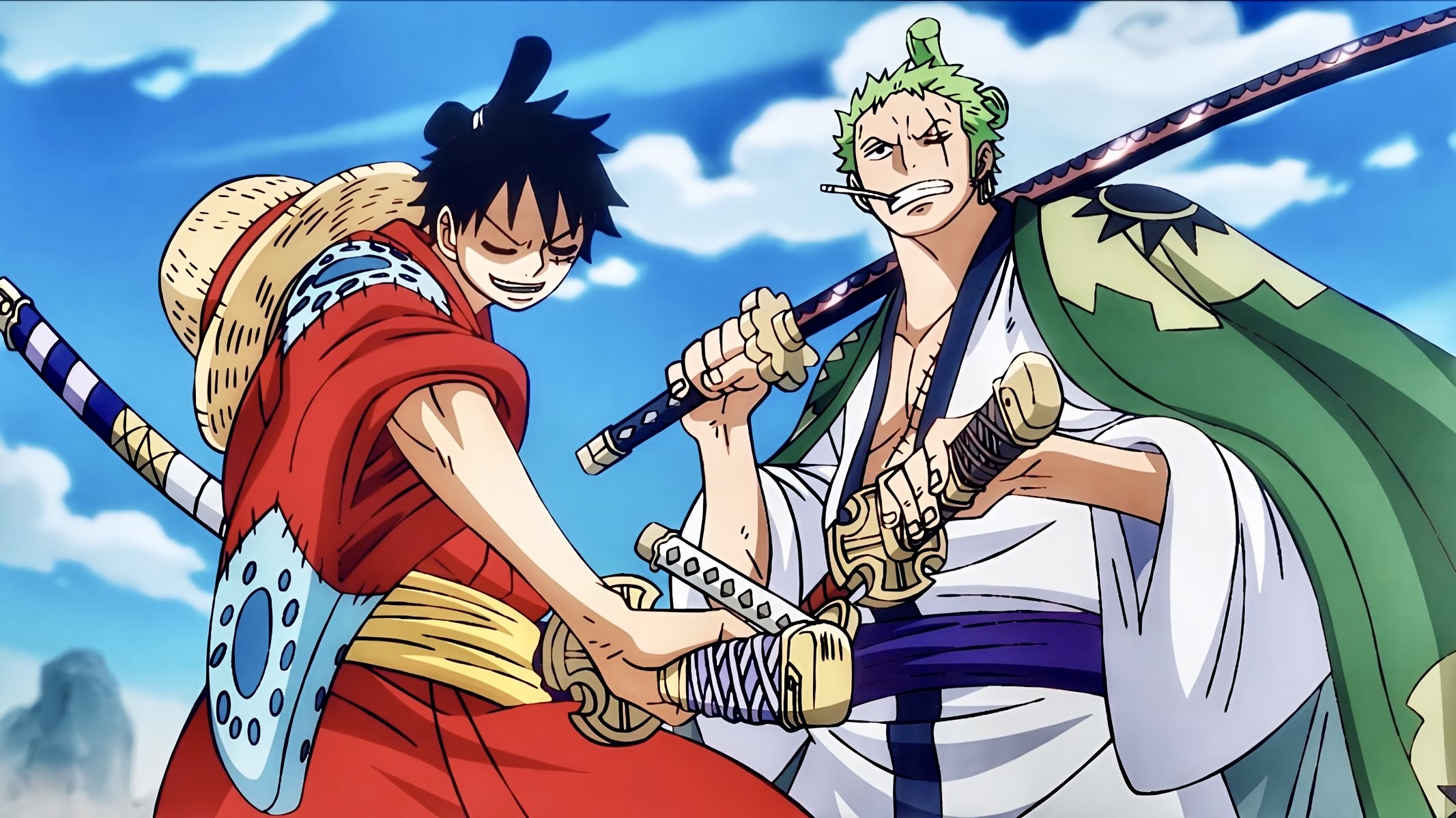 Monkey D Luffy From One Piece with Roronoa Zoro
