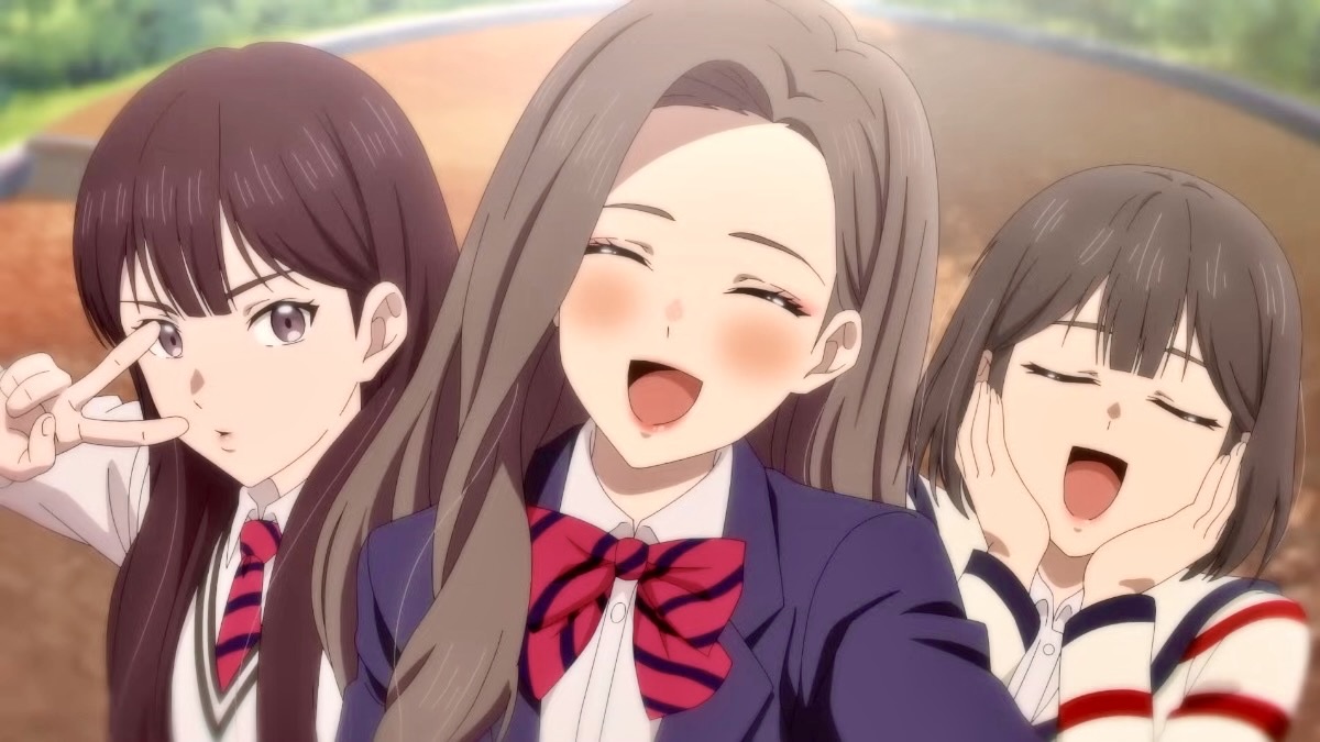 Jugyeong with her friends in true beauty anime